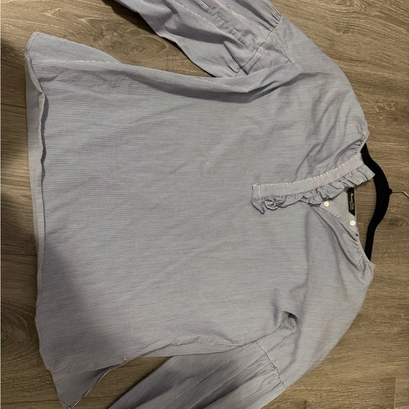 Blue Striped Blouse - Picture 2 of 3